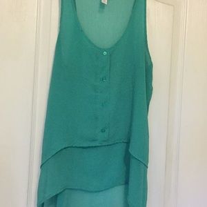 Turquoise tank shirt